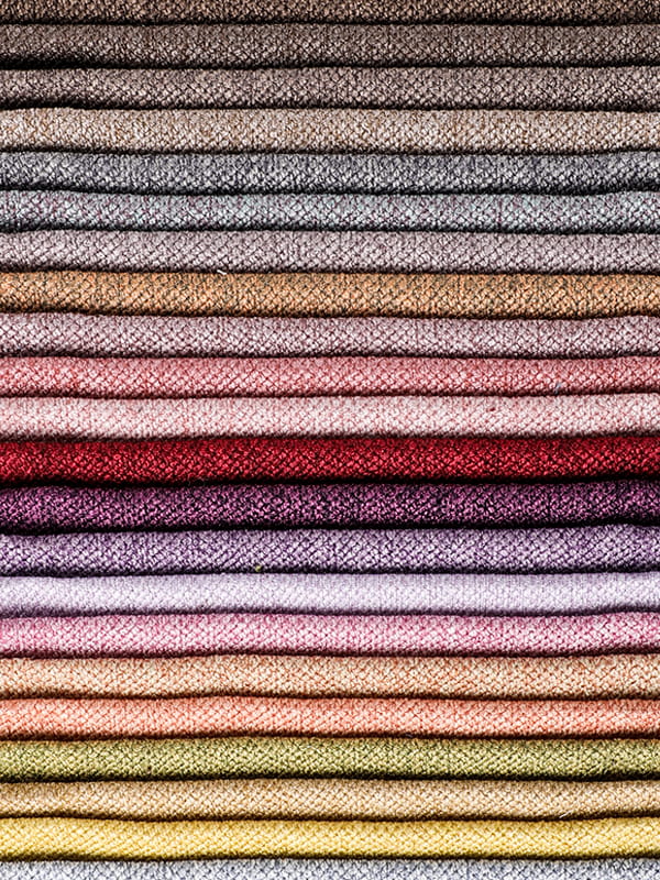 Tissu en polyester et en lin pour canapé