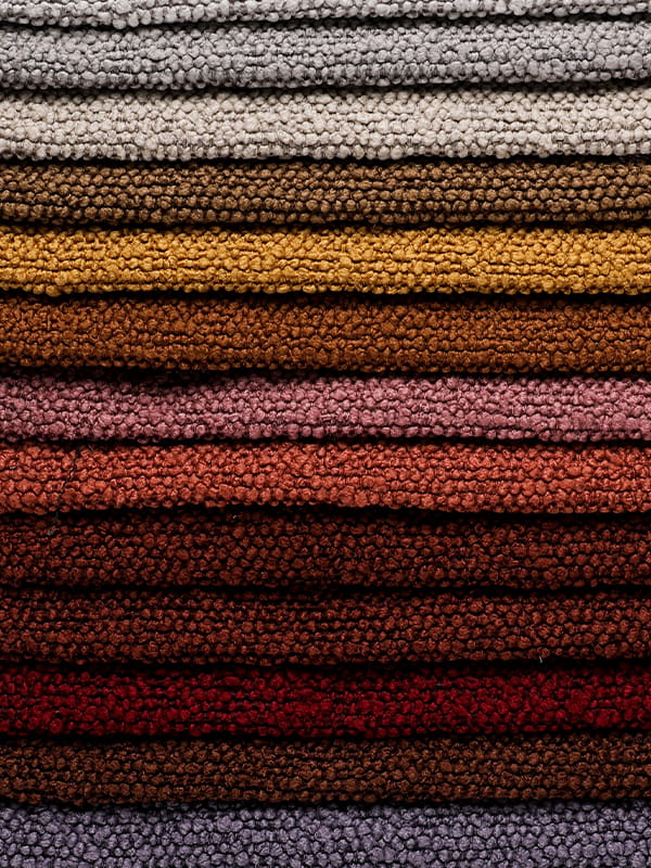 Dinoya Circle Yarn Polyester and Linen Canapa tissus