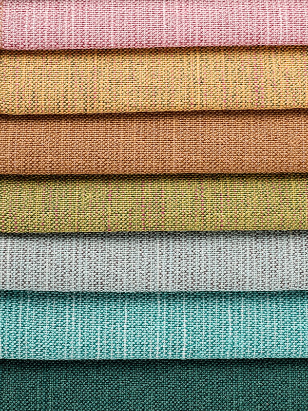 Tissu en polyester et en lin pour canapé