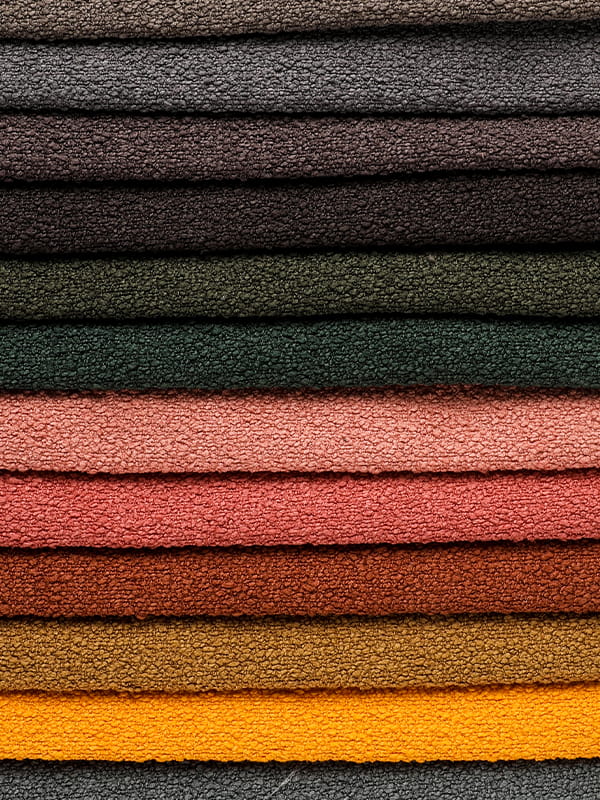 Honeysuckle Loop Yarn Polyester and Linen Canapa tissus