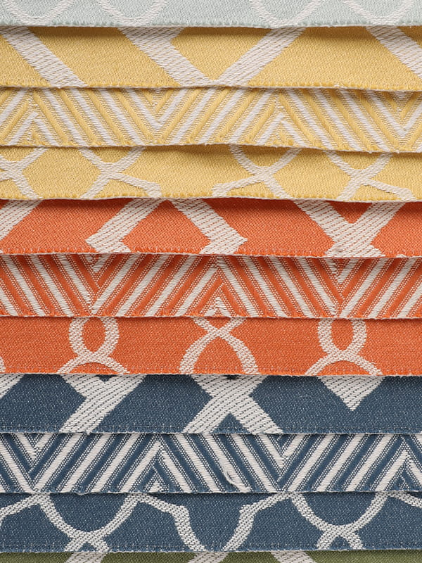 Tissu jacquard tissé de couleur